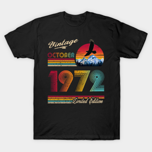 1972 birthday t-shirts